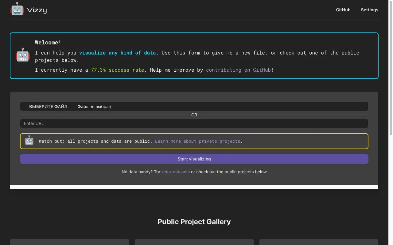 Vizzy — preview screenshot