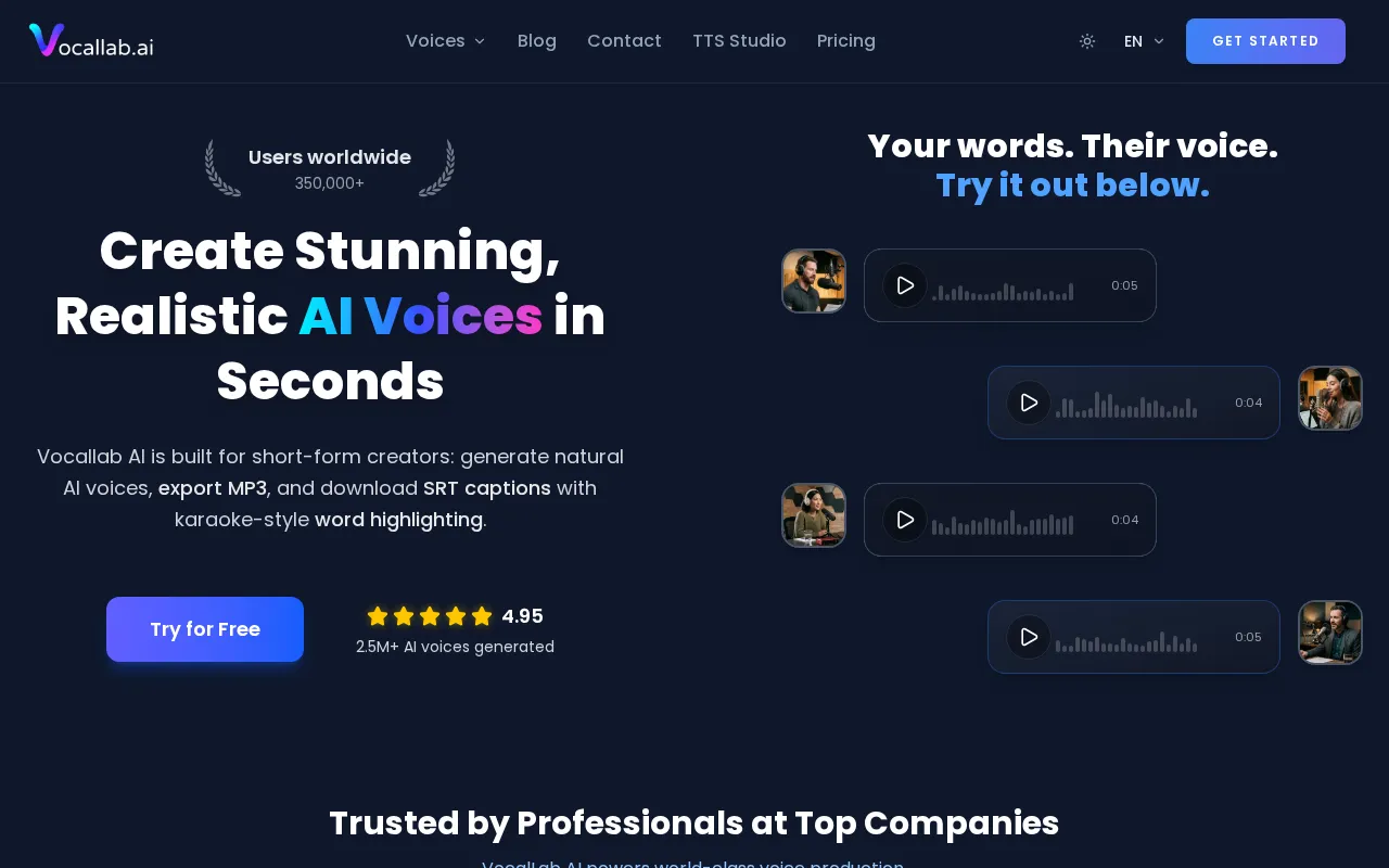 Vocallab AI — preview screenshot