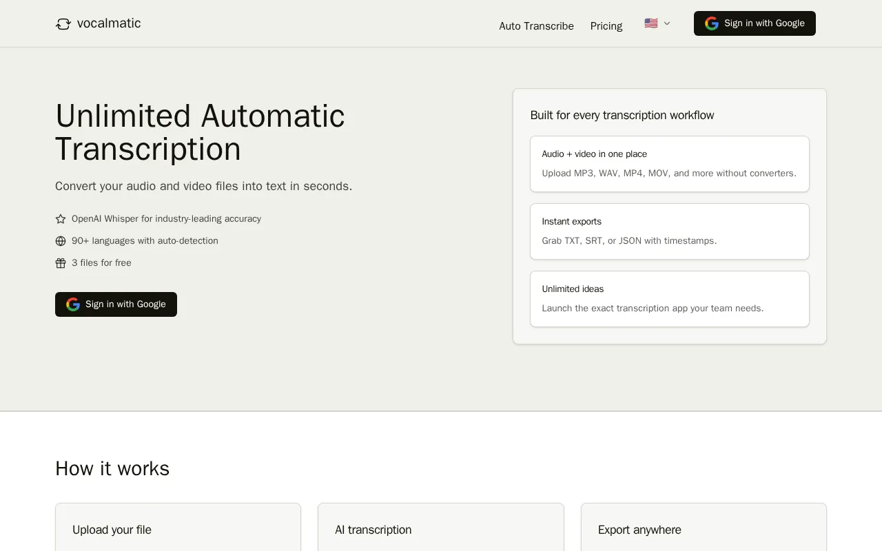 Vocalmatic — preview screenshot