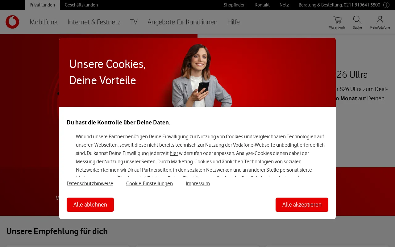 Vodafone — preview screenshot