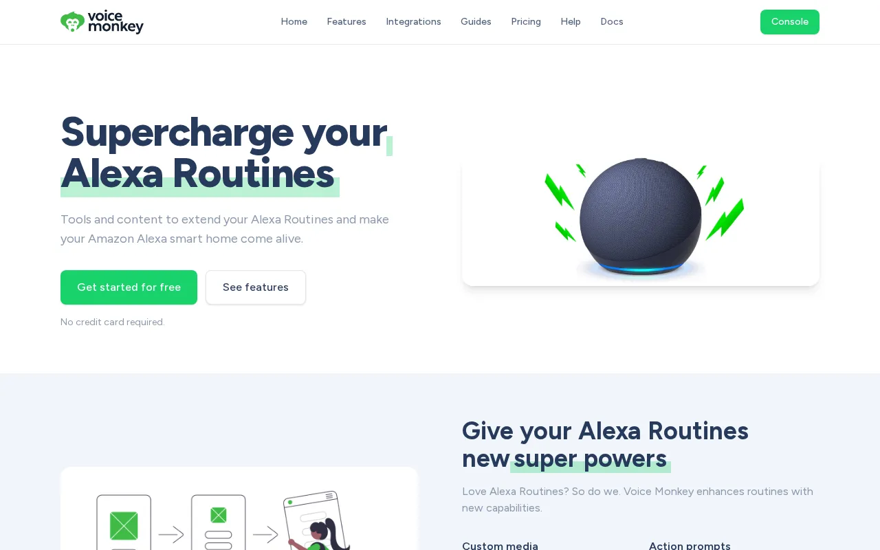 Voice Monkey — preview screenshot