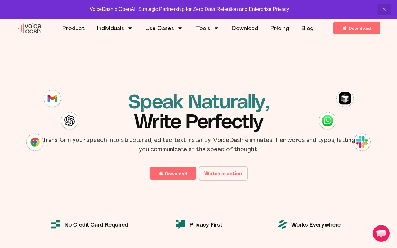 VoiceDash — preview screenshot