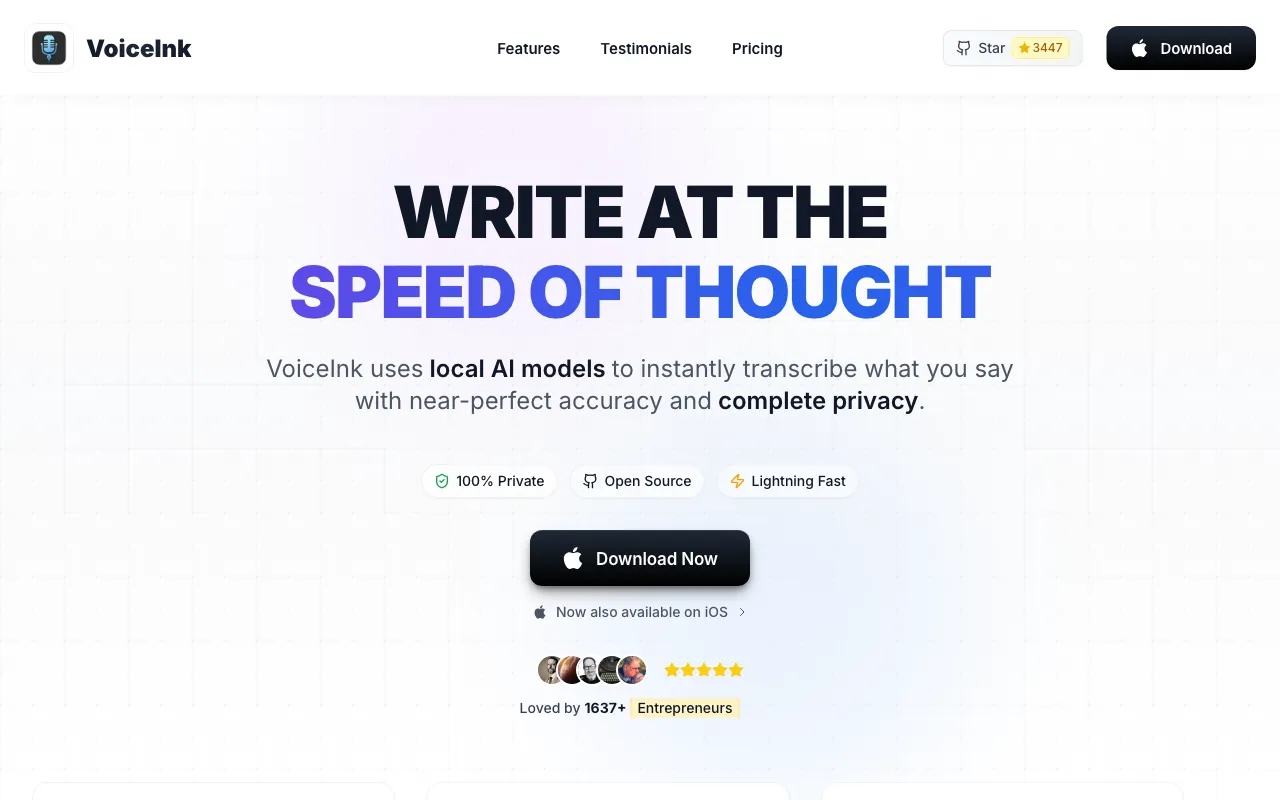 VoiceInk — preview screenshot
