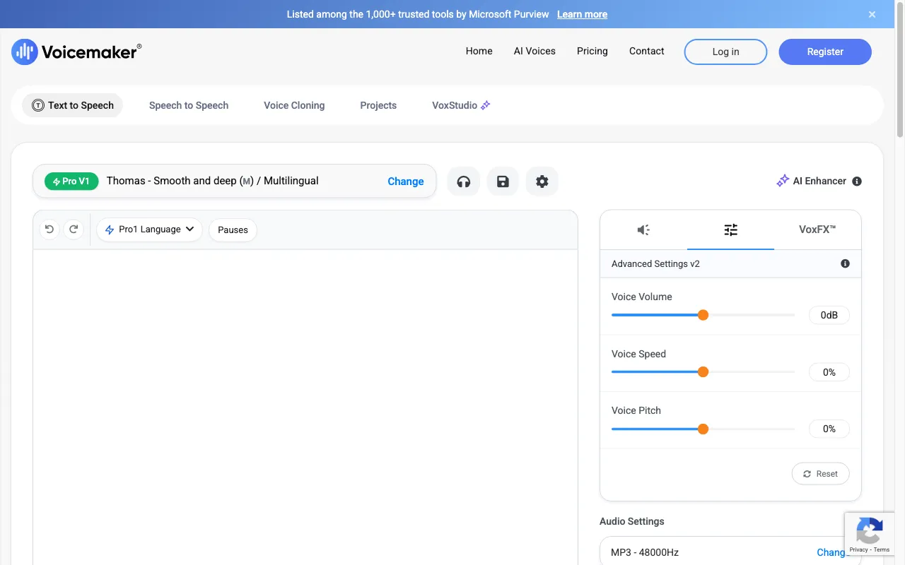 Voicemaker — preview screenshot