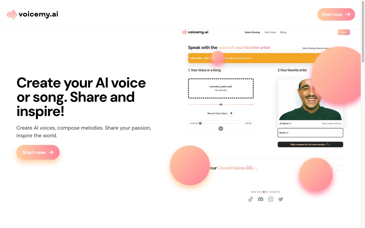 voicemy.ai — preview screenshot