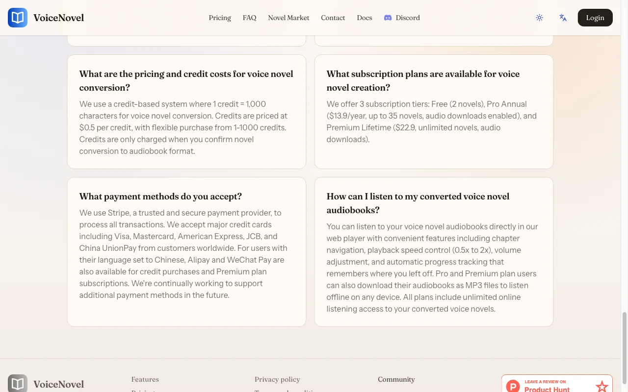 VoiceNovel — preview screenshot