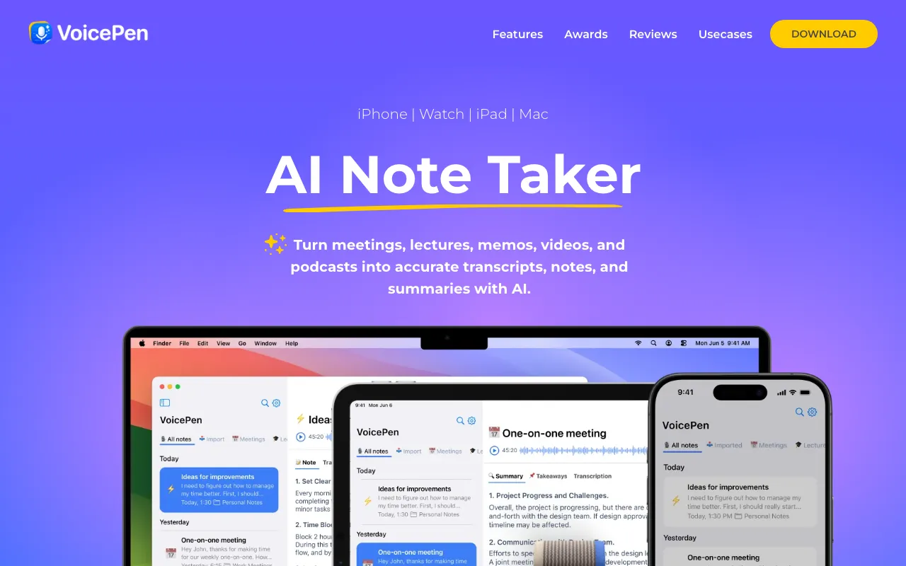 VoicePen — preview screenshot