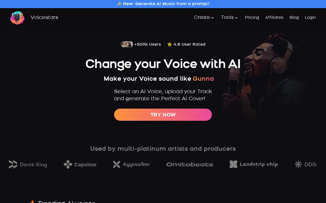 Voicestars — preview screenshot