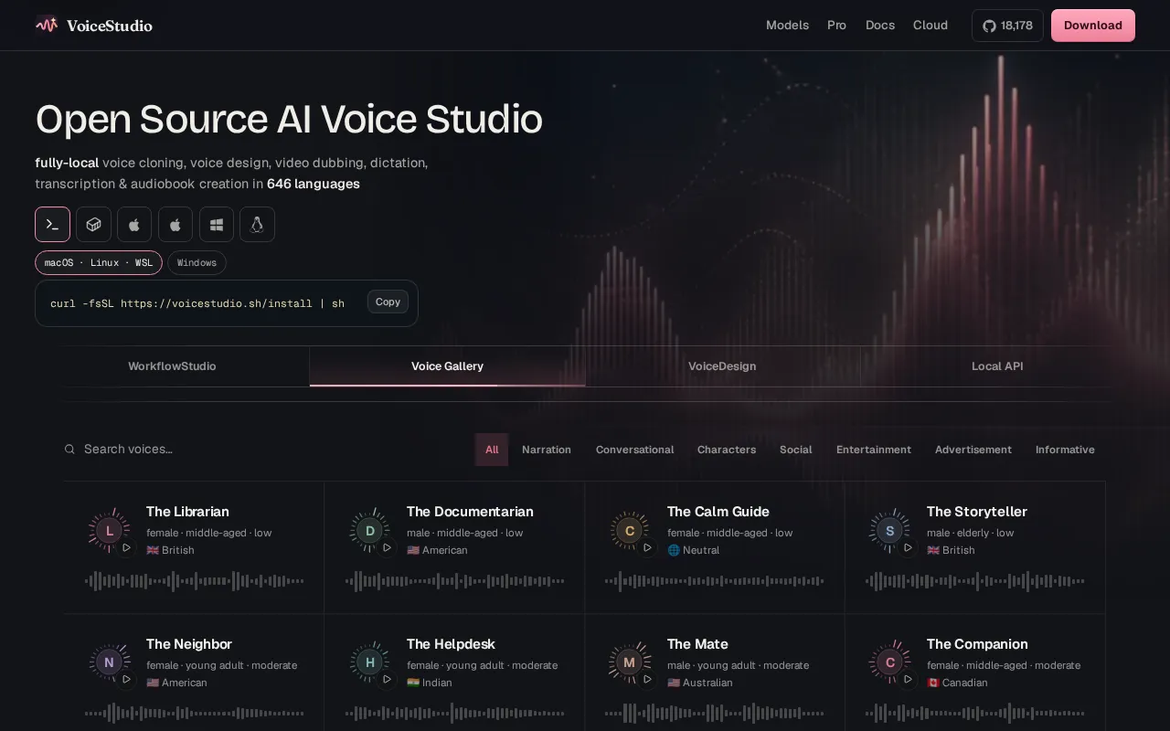 voicestudio.sh — preview screenshot