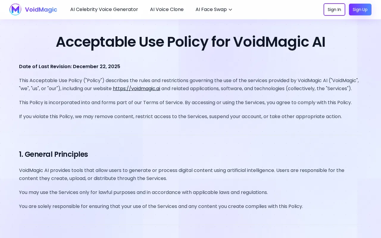 VoidMagic — pricing page