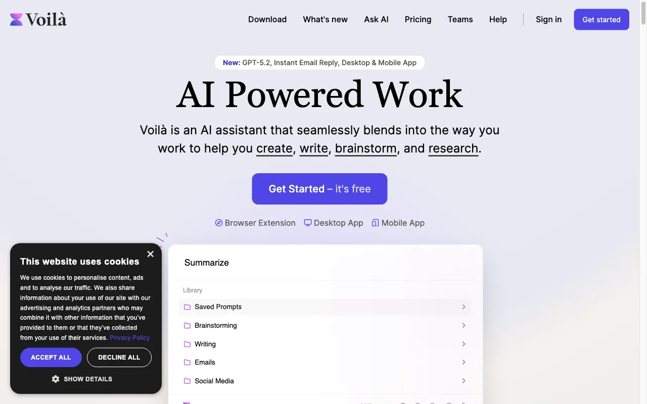 Voilà — preview screenshot