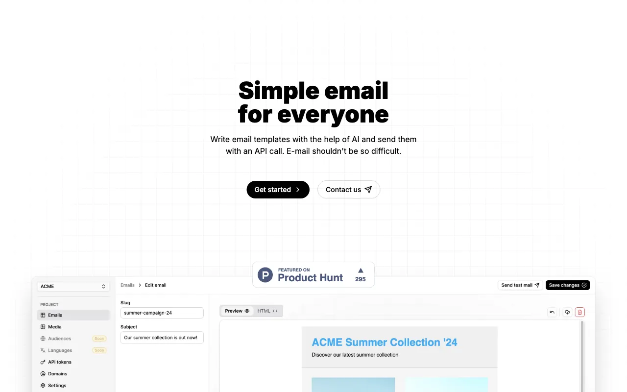 Volamail — preview screenshot