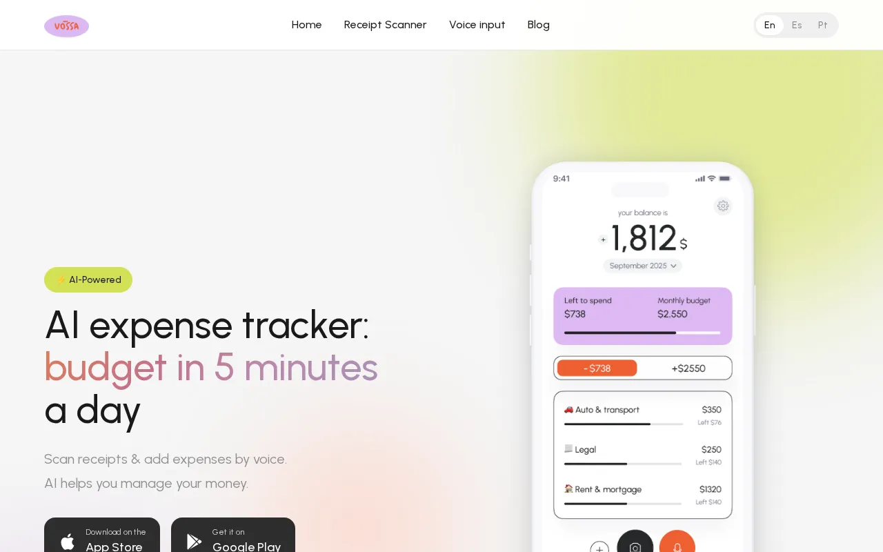 Vossa — preview screenshot