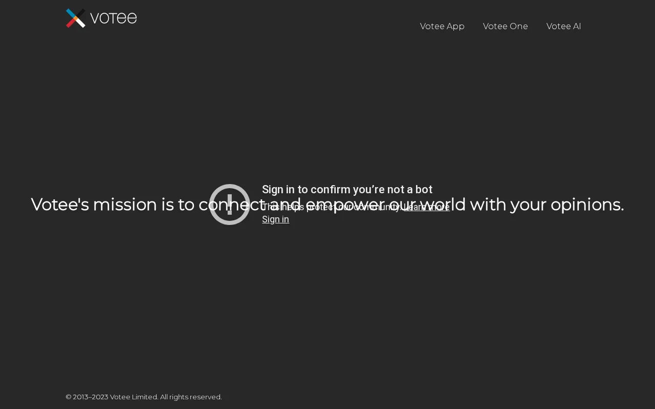Votee for Business — preview screenshot