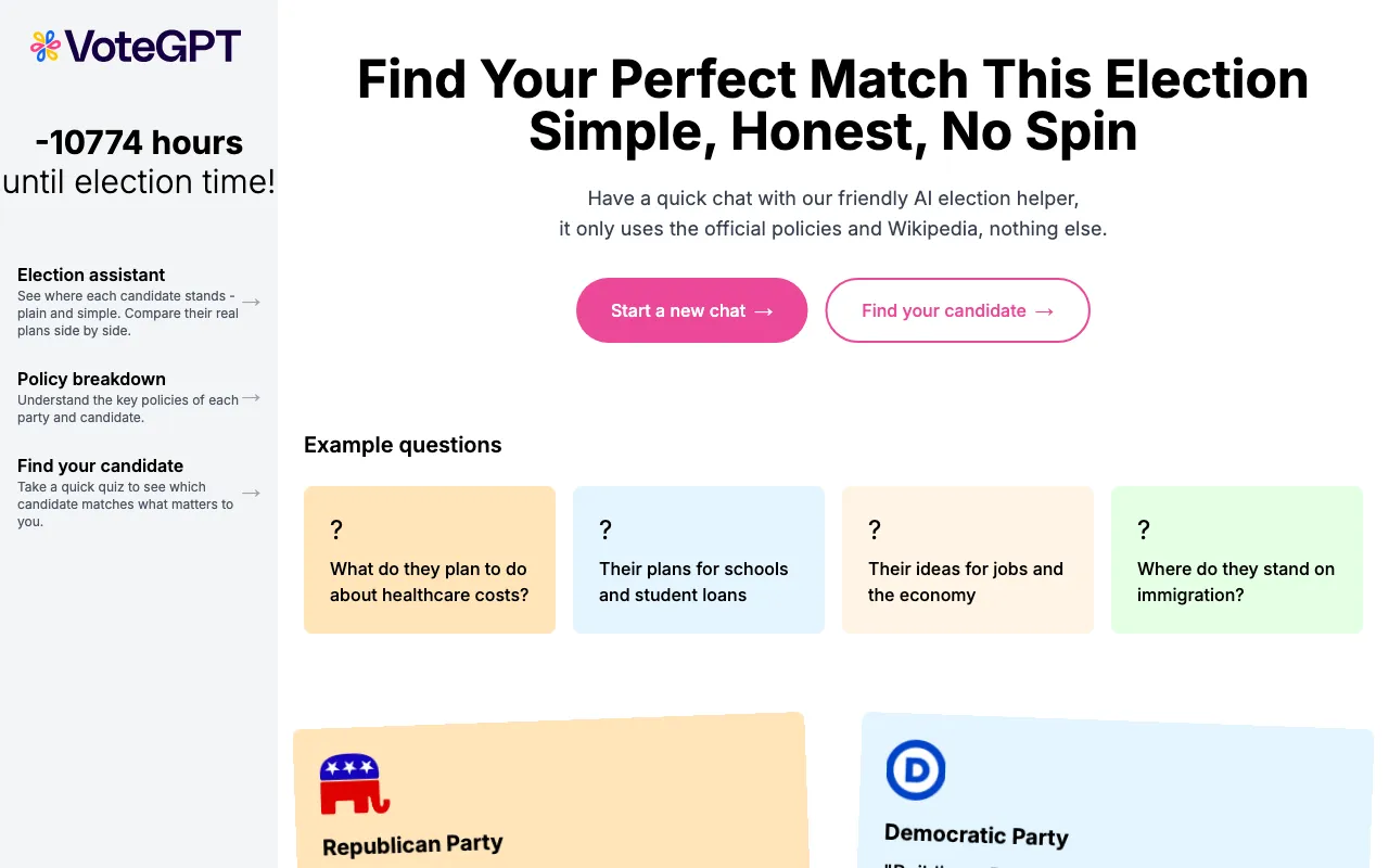 VoteGPT — preview screenshot