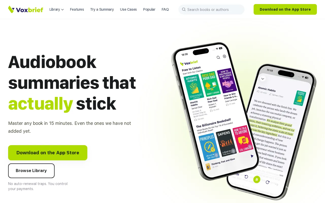 VoxBrief — preview screenshot