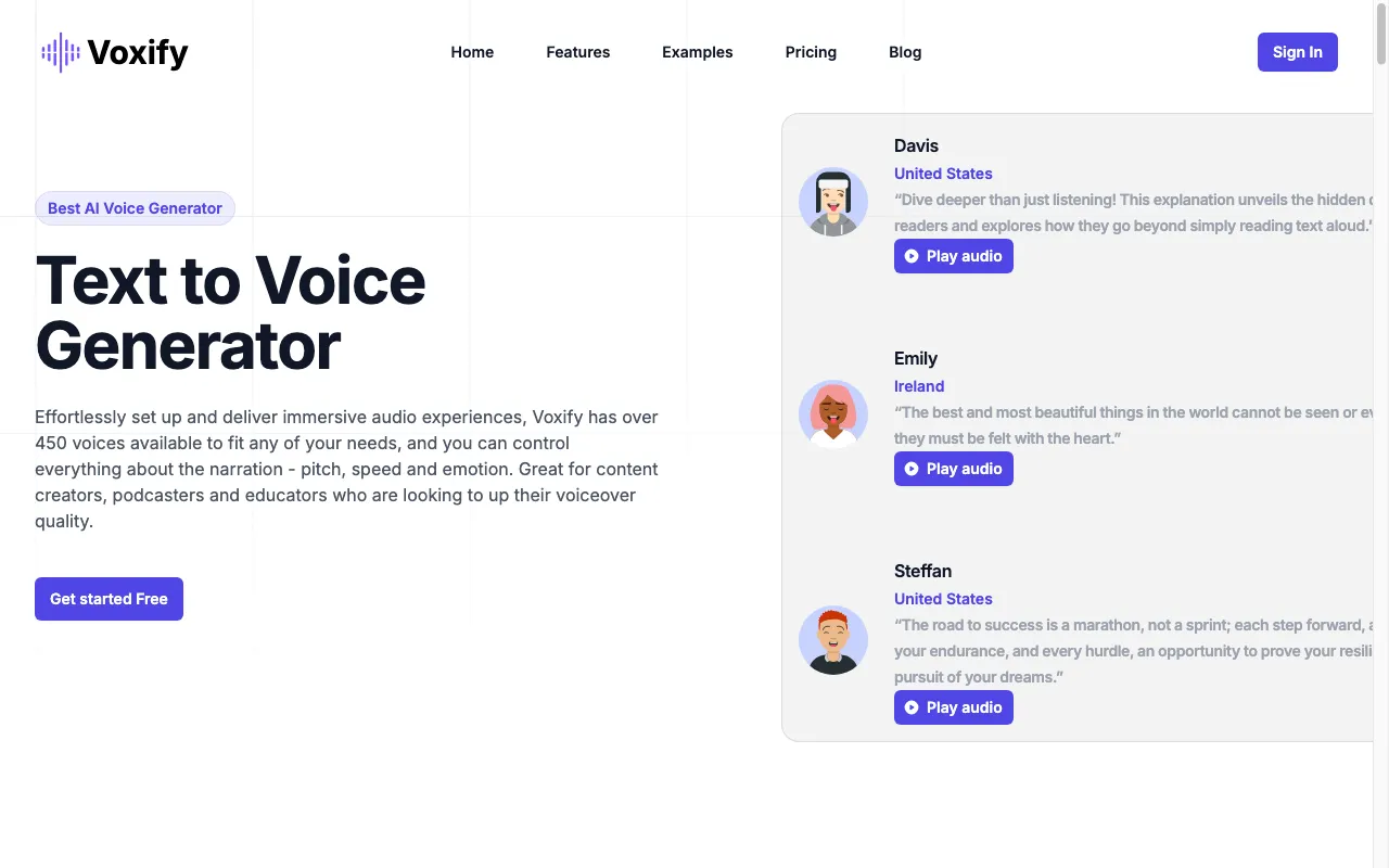 Voxify — preview screenshot