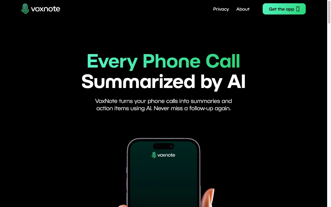 VoxNote — preview screenshot