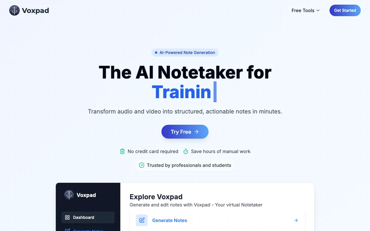 Voxpad — preview screenshot