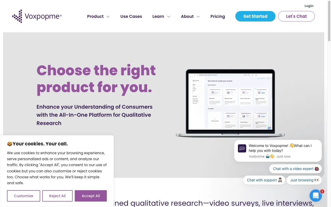 Voxpopme — pricing page