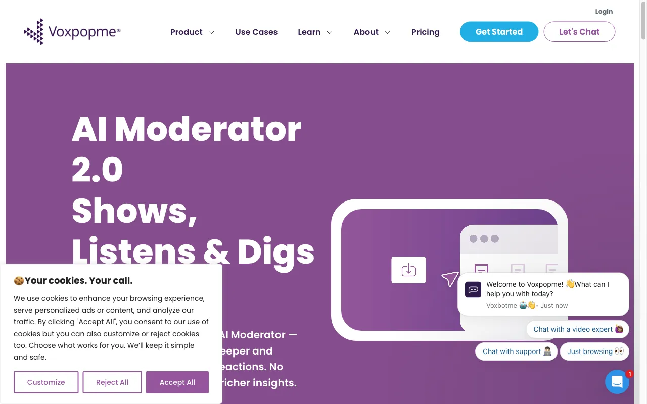 Voxpopme — preview screenshot