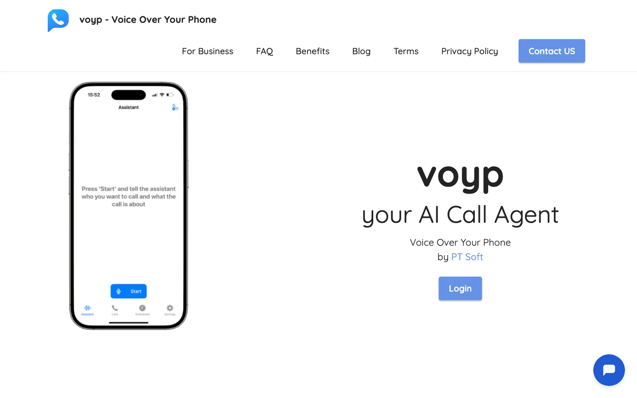 Voyp (Voice Over Your Phone) — preview screenshot