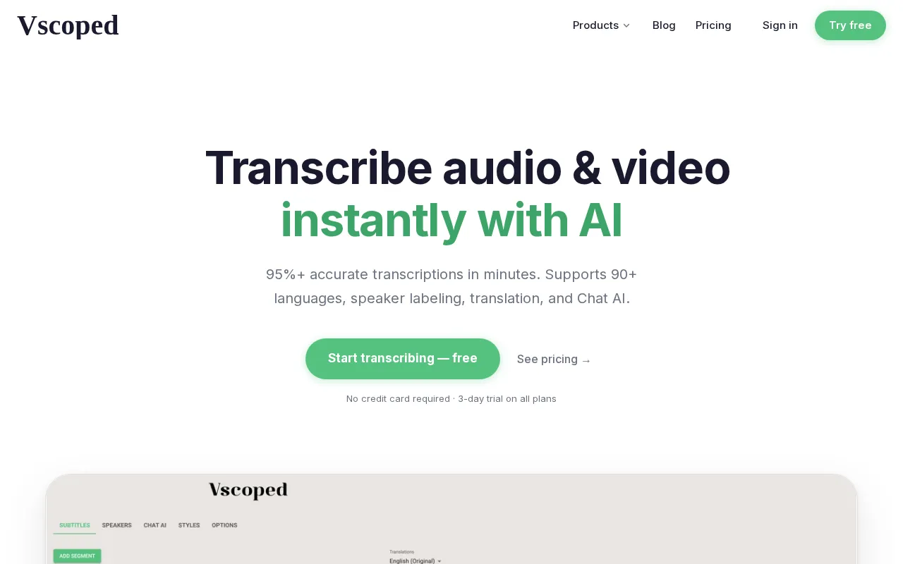 Vscoped — preview screenshot