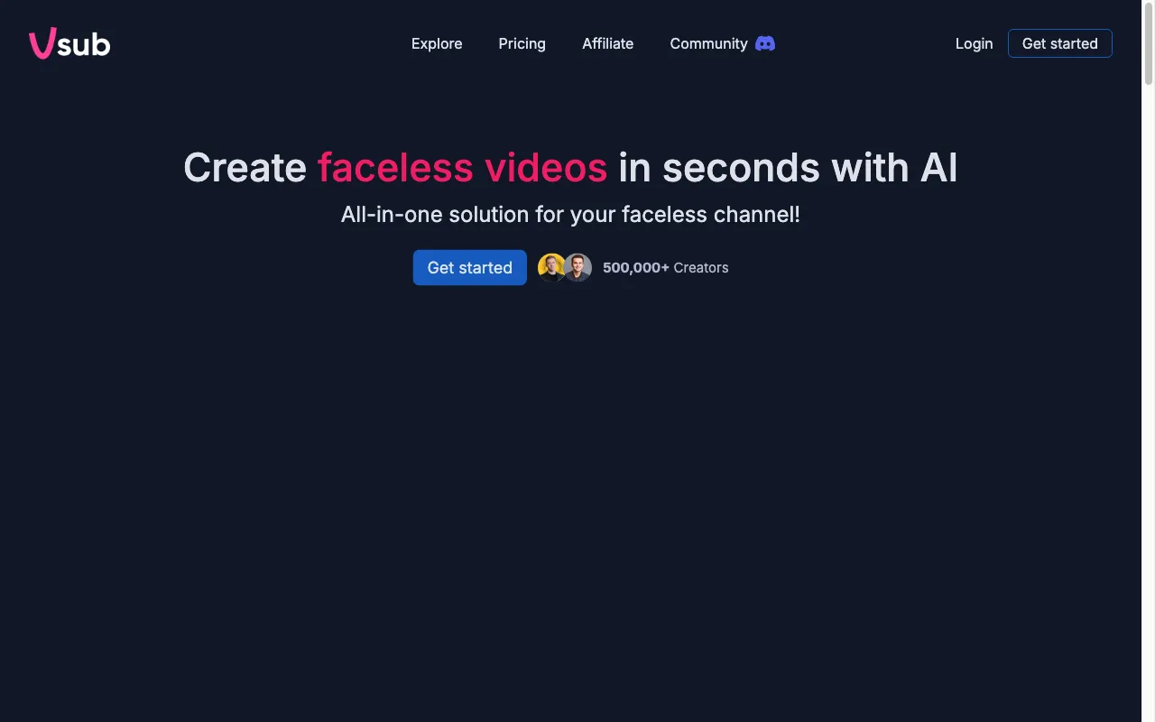 Vsub — preview screenshot