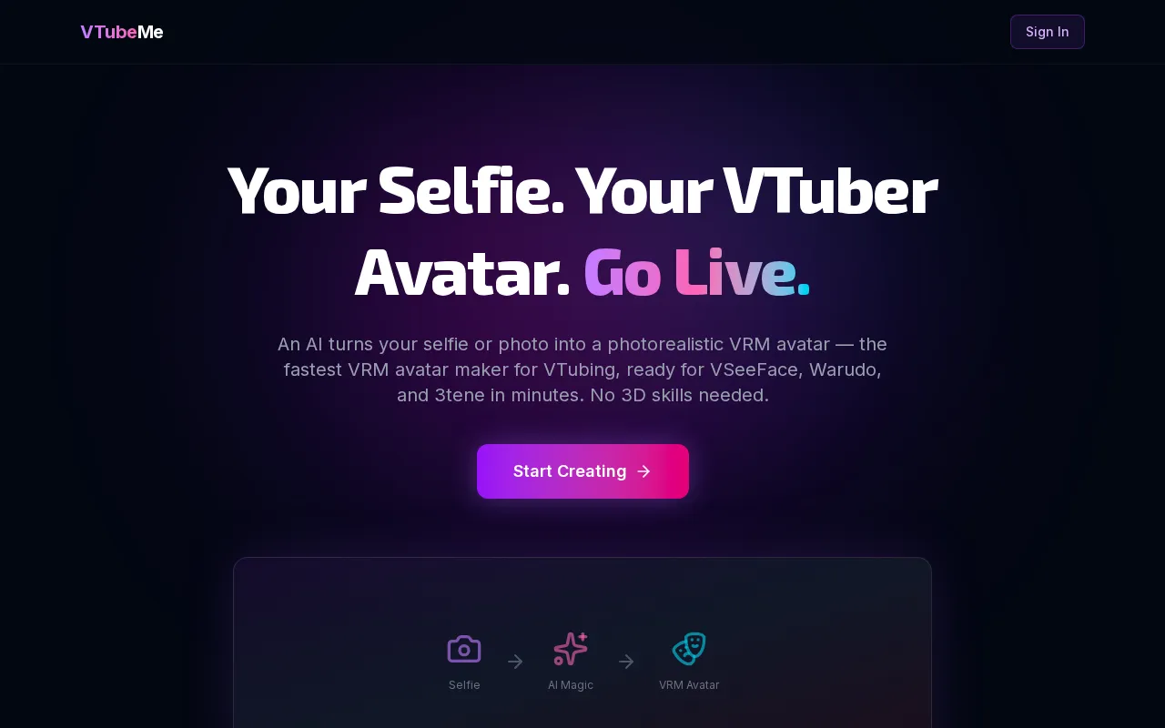 VTubeMe — preview screenshot