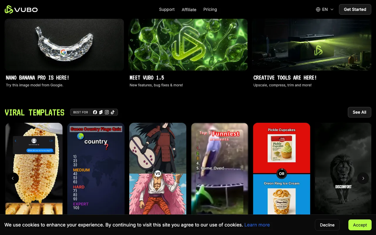 VUBO — preview screenshot