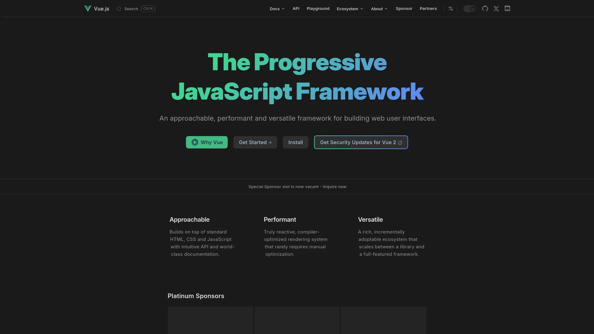 Vue.js — preview screenshot
