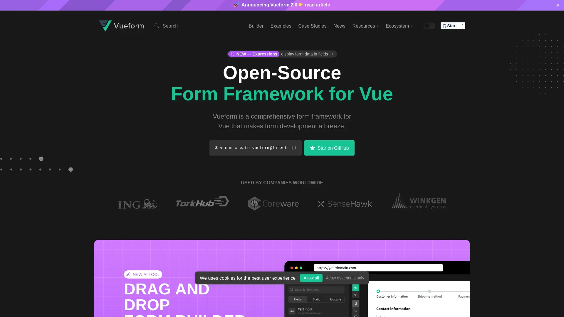 Vueform — preview screenshot