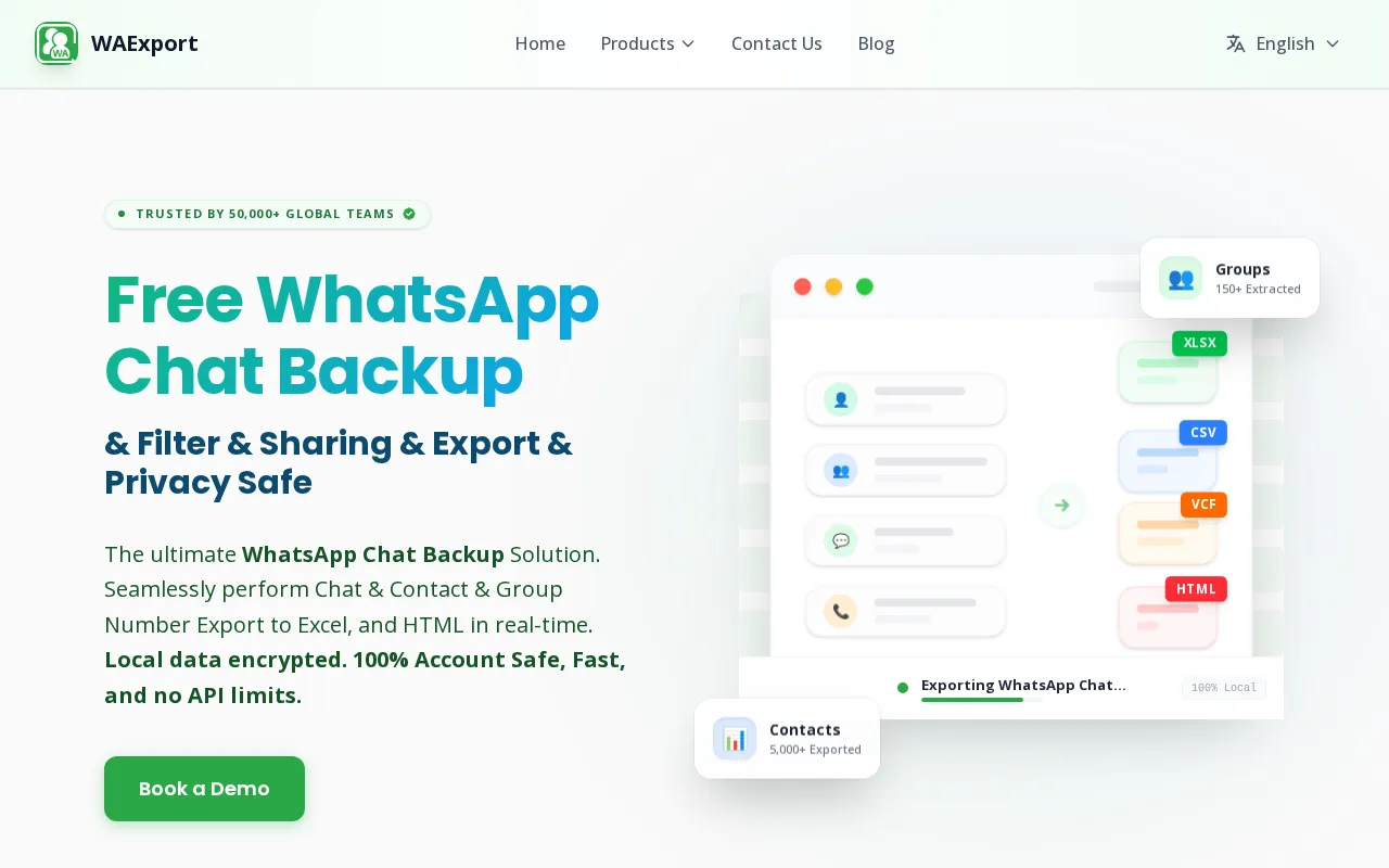WAExport — preview screenshot