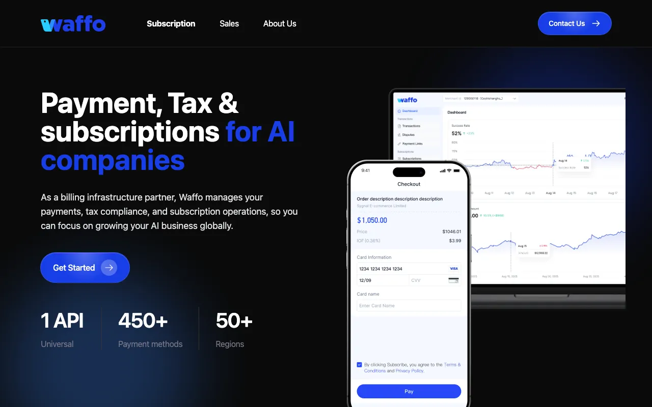 Waffo.ai — preview screenshot
