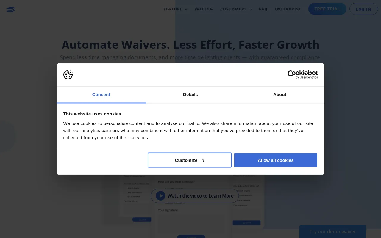 Waiverforever — preview screenshot