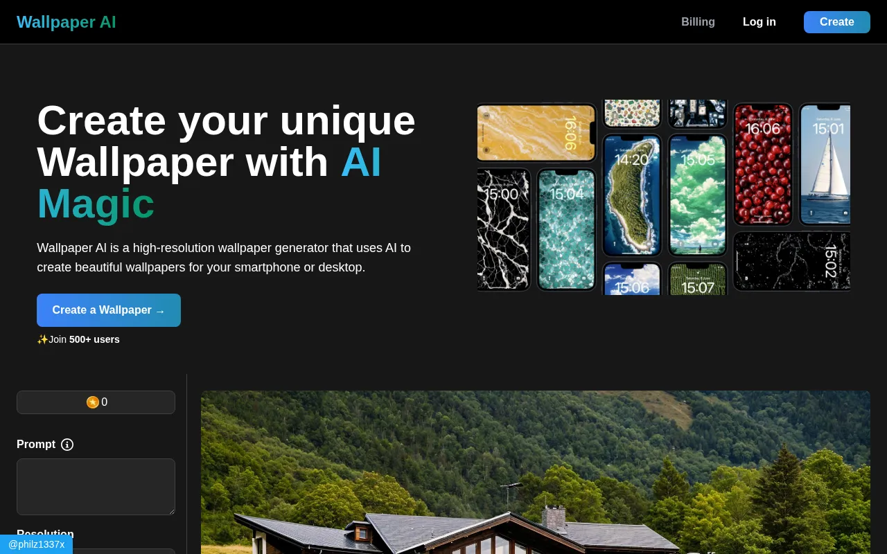 Wallpaper AI — preview screenshot