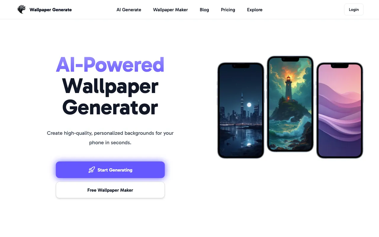 Wallpaper Generate — preview screenshot