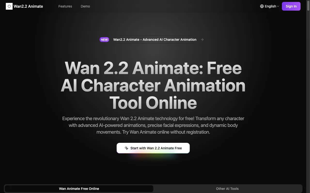 Wan 2.2 Animate — preview screenshot