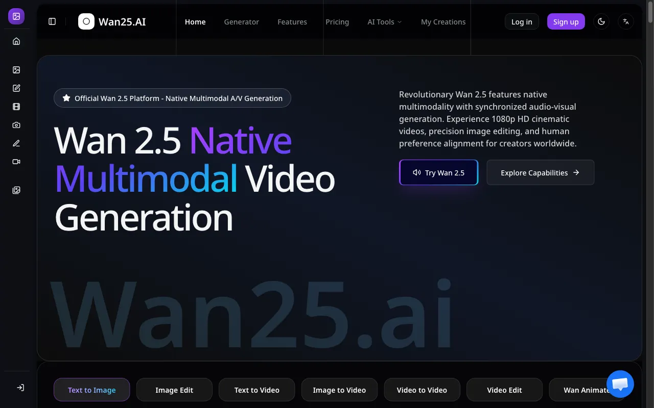 Wan25.AI — preview screenshot