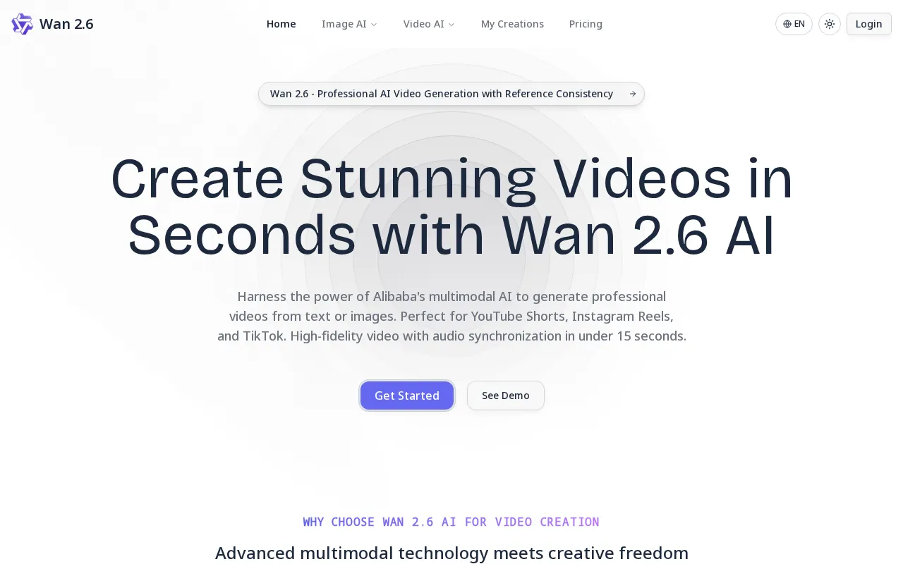 Wan 2.6 — preview screenshot