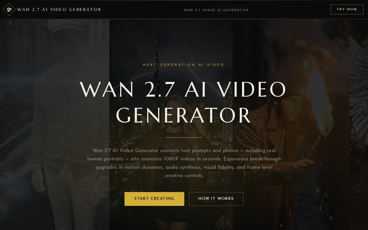 Wan 2.7 AI Video Generator — preview screenshot