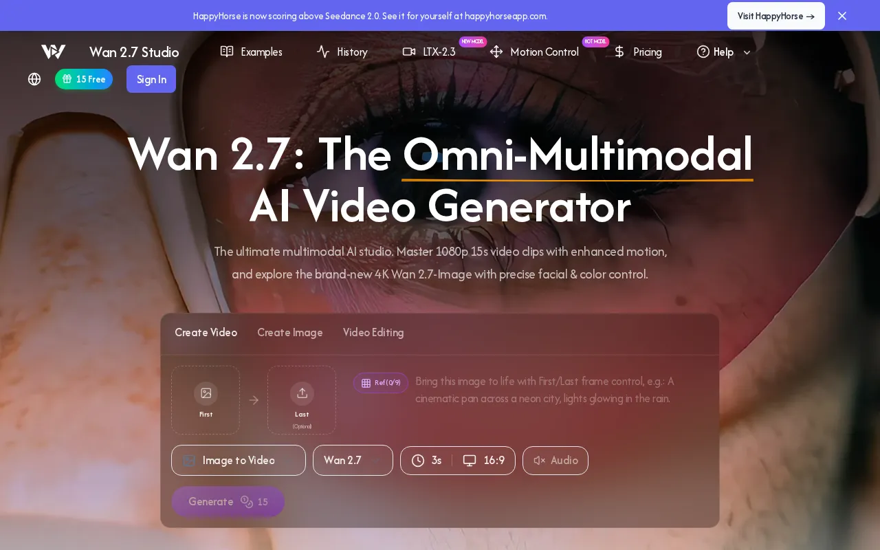 Wan 2.7 AI — preview screenshot