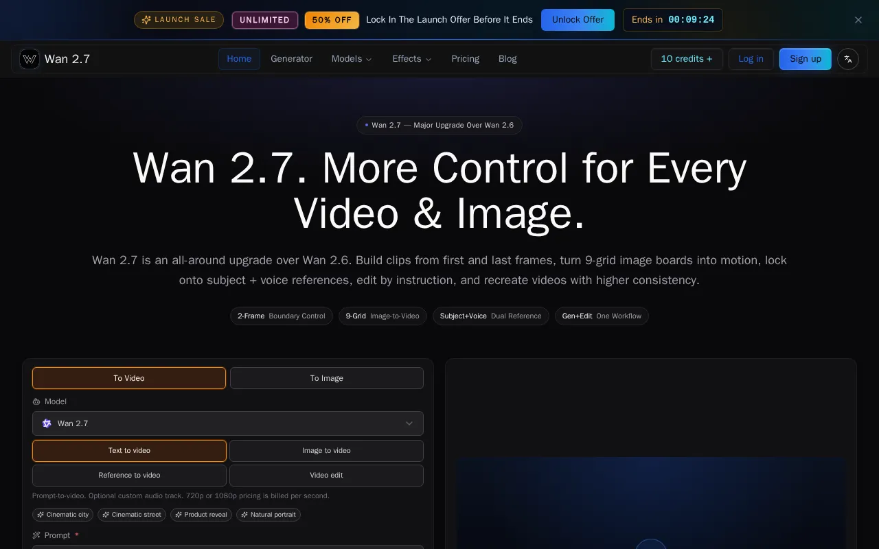 Wan 2.7 — preview screenshot