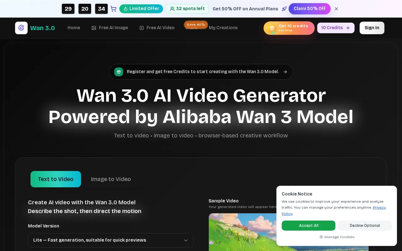 Wan 3.0 — preview screenshot