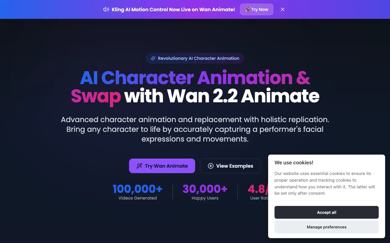 Wan Animate — preview screenshot