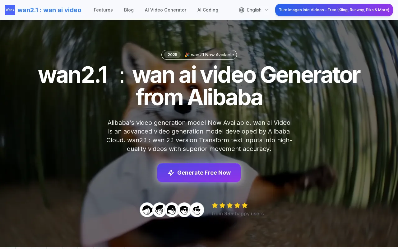 wan2.1 — preview screenshot