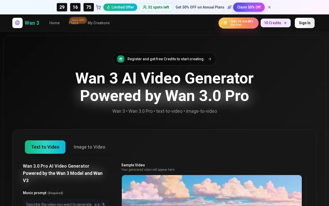 Wan3ai.app — preview screenshot