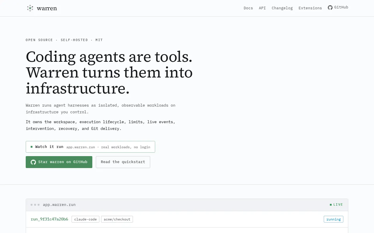 Warren — preview screenshot