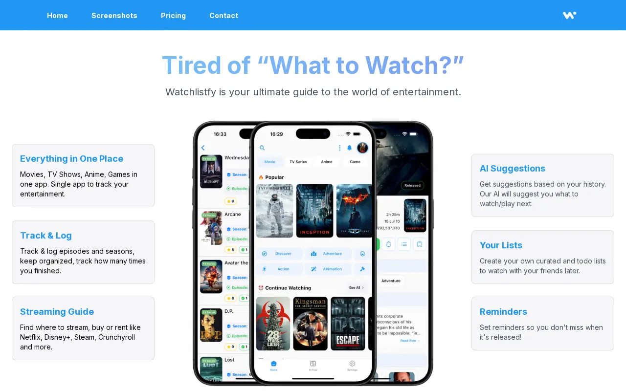 Watchlistfy — preview screenshot