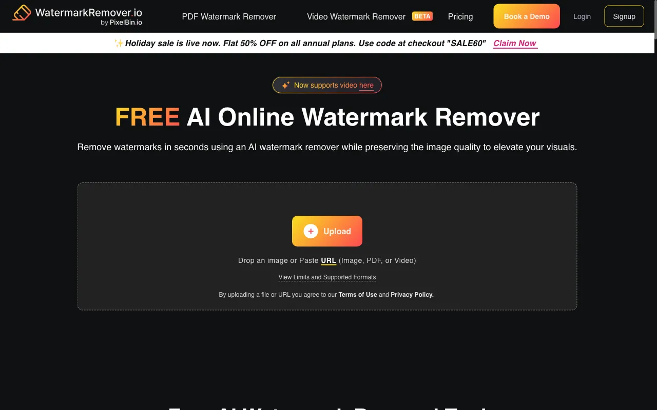 WatermarkRemover.io — preview screenshot